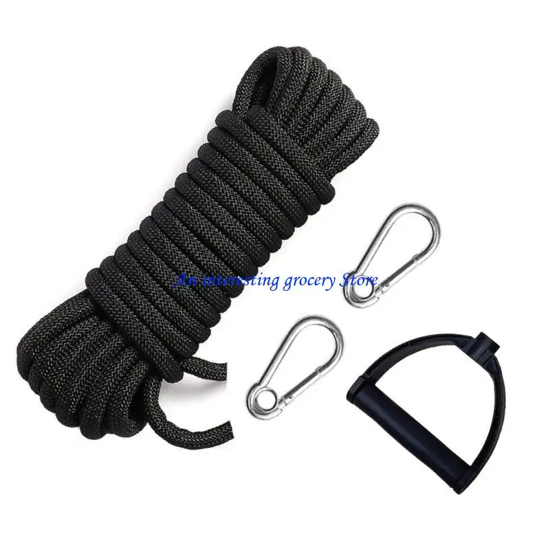 652D Water Skiing Rope With Handle Nylon Tow Rope Sled Cart Pull Rope Enduring