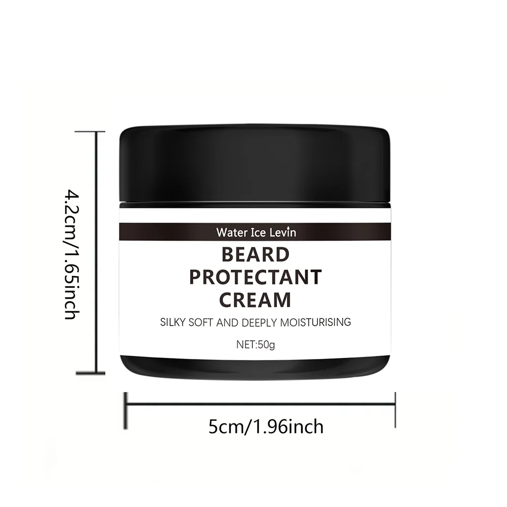 Beard Cream 100% Natural Beard Care Cream with organic Argan and Jojoba beard oil Vanilla fragrance - softener, moisturizer