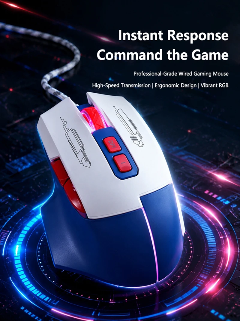 Wired Mouse Mecha High-End Esp - Esports Gaming Business ulasan dan harga