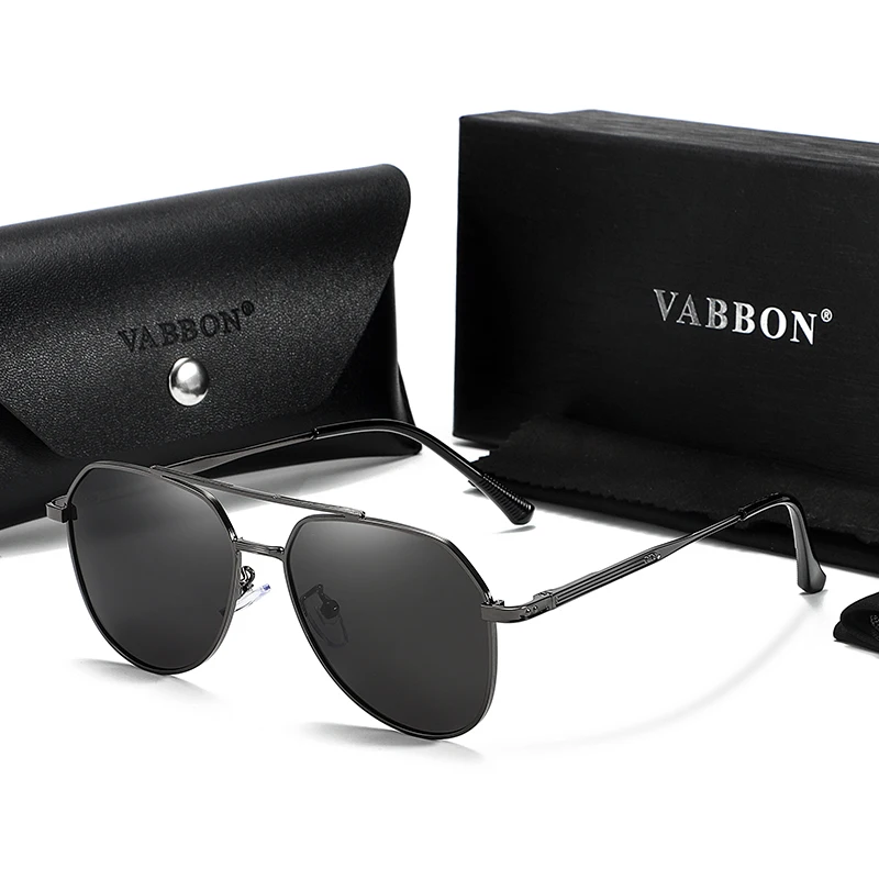 

Vabbon новые модные мужские и женские поляризационные металлические модные очки с двойным лучом, уличные анти-УФ-очки для вождения, рыбалки, пляжного отдыха, премиальный подарок 9508