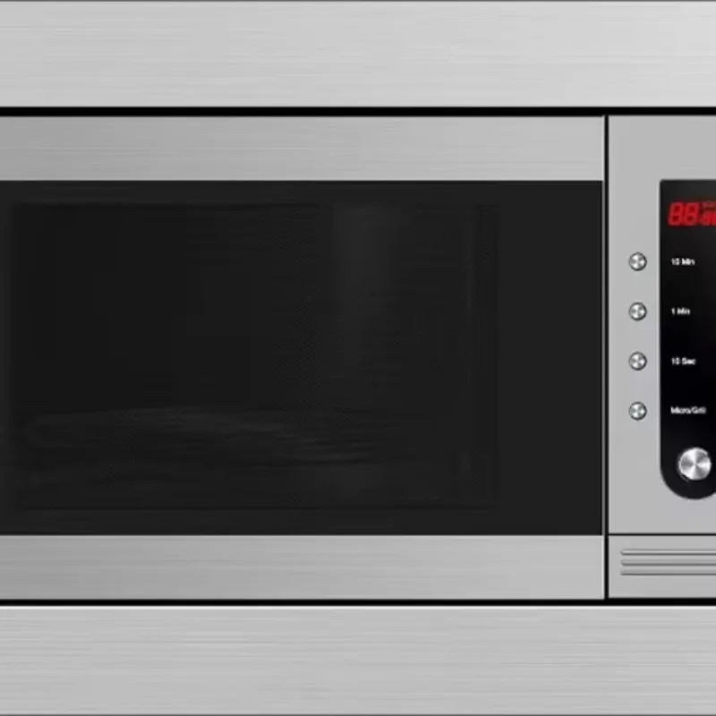 Built-in Electric Microwave Oven with Grill Home Multi-function for Households Hotels Cars RVs Outdoor Use Glass Housing