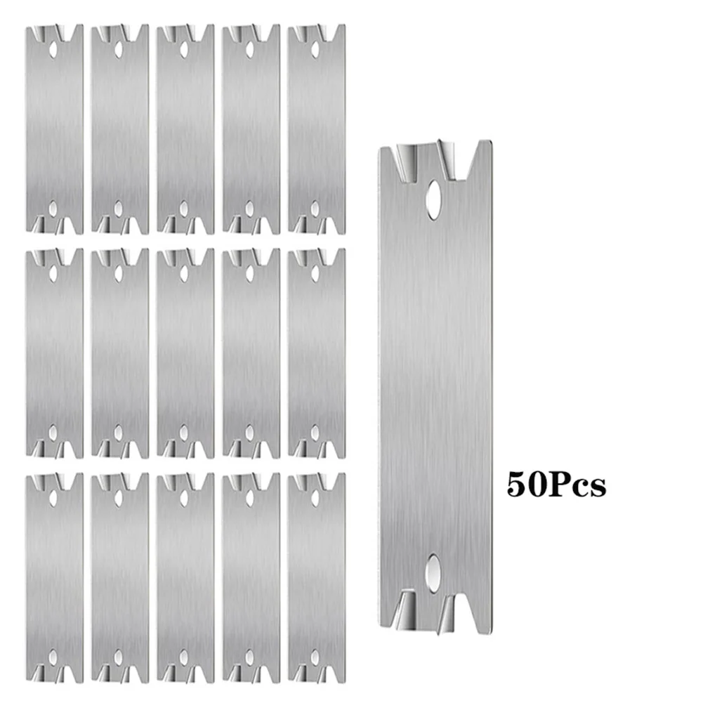 

50pcs Galvanized Nail Boards Protect Wood Surfaces With Steel Safety Plates For Reinforcing Wood Structures For DIY Woodworking