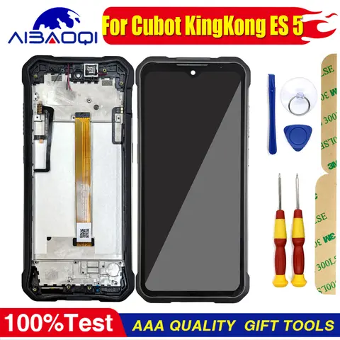 XUNQIYI New Original Touch Screen For CUBOT KingKong ES5 With Frame LCD Display Perfect Replacement Parts Free Disassembly Tool