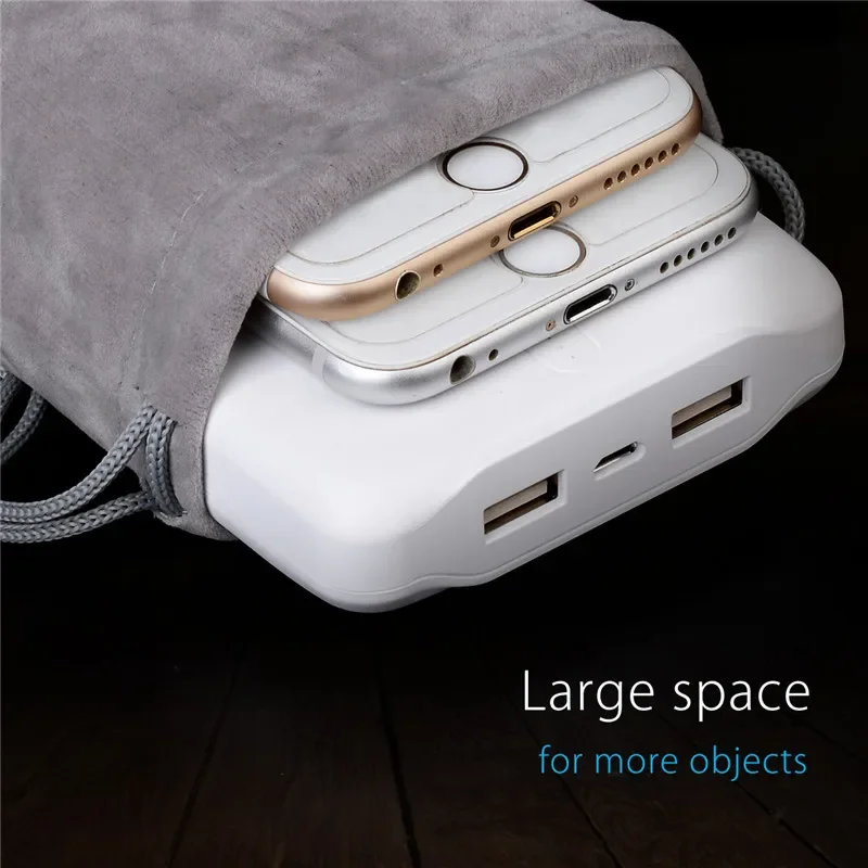 ORICO Soft Storage Bag Power Bank USB Charger Soft Pouch Case For Powerbank External Battery Mobile Phone Hdd Gray Bag Storage