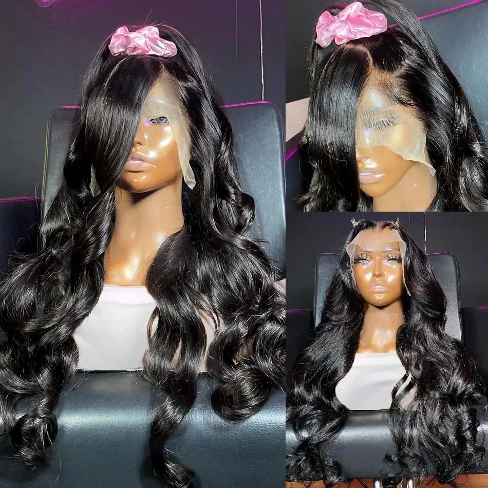 Onda do corpo Lace Frontal Wig, perucas de cabelo humano, HD Lace Wig, 13x6, 13x4, 30 ", 40"