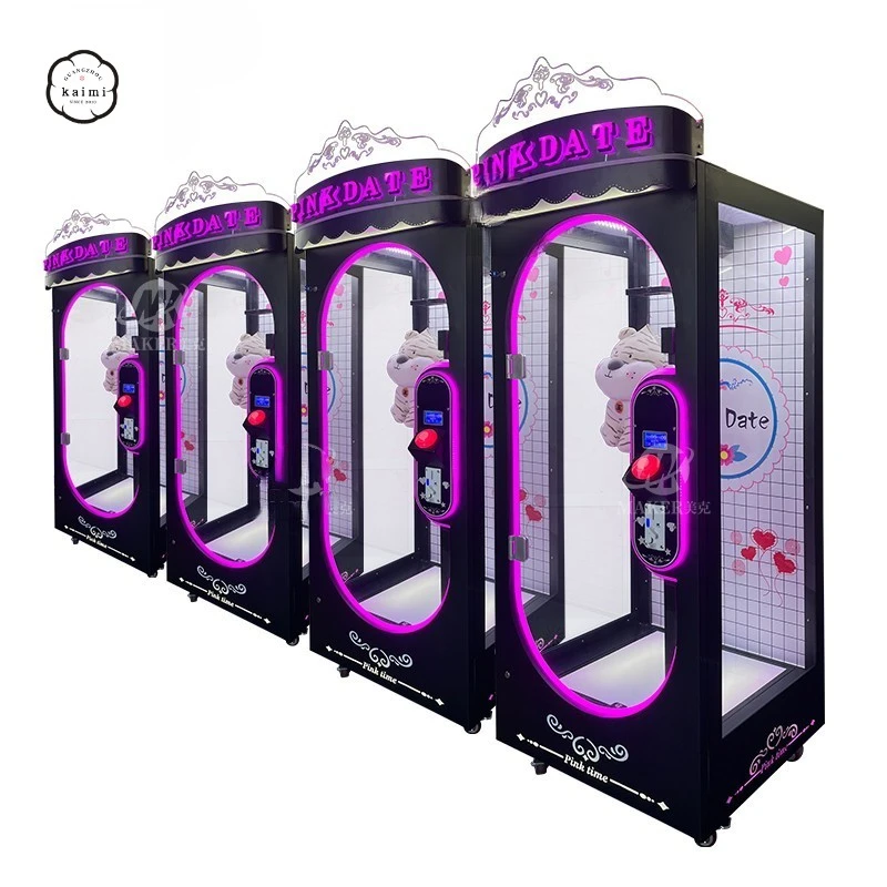آلة قطع التاريخ الوردي Kaimi آلة مخلب التاريخ الوردي آلات ألعاب الأركيد التي تعمل بقطع النقود المعدنية للبيع