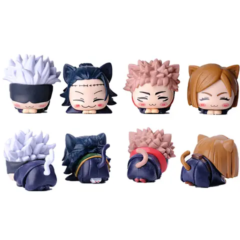 JJK Mini Figures Gojo Satoru Mini Action Figure Itadori Yuji Q Version Anime Figure Doll PVC Model Toy Ornament Statue Gifts 4cm