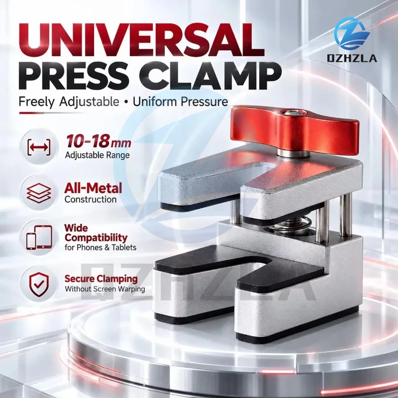 YCS M.Y M-U1 Universal Press Clamp Adjustable Width Metal Fastening Clamp Tools for Phone Screen Repair LCD Fixing Tool