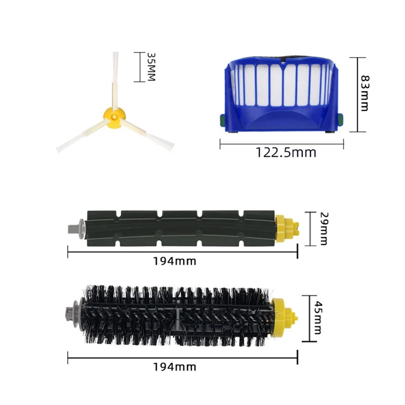 Per accessori serie 595/650/528/620 pezzi di ricambio Kit di ricambio per aspirapolvere