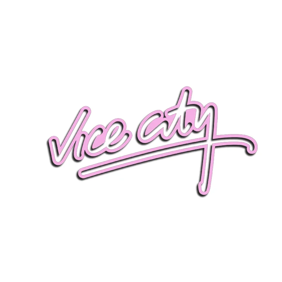 Gta نائب مدينة شعار ملصقات السيارات ، الزجاج الأمامي الشارات الزخرفية ، ملصقات شخصية الإبداعية ، اكسسوارات السيارات الخارجي