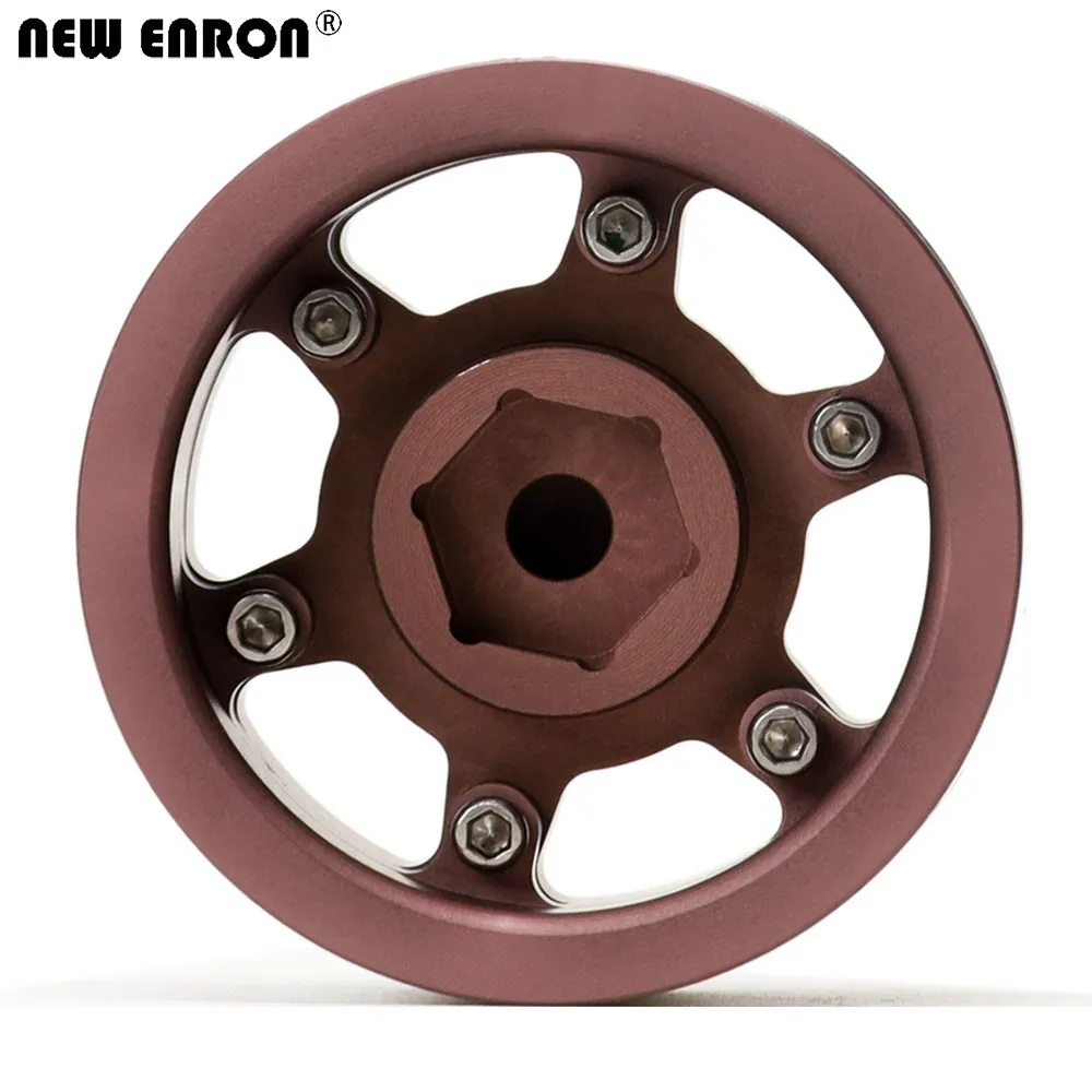 NEW ENRON Aluminium 1.55 inch Beadlock Wheel Rim hub For RC 1/10 Crawler Car tires TF2 Axial 90069 LC70 LC80 jimny CC01