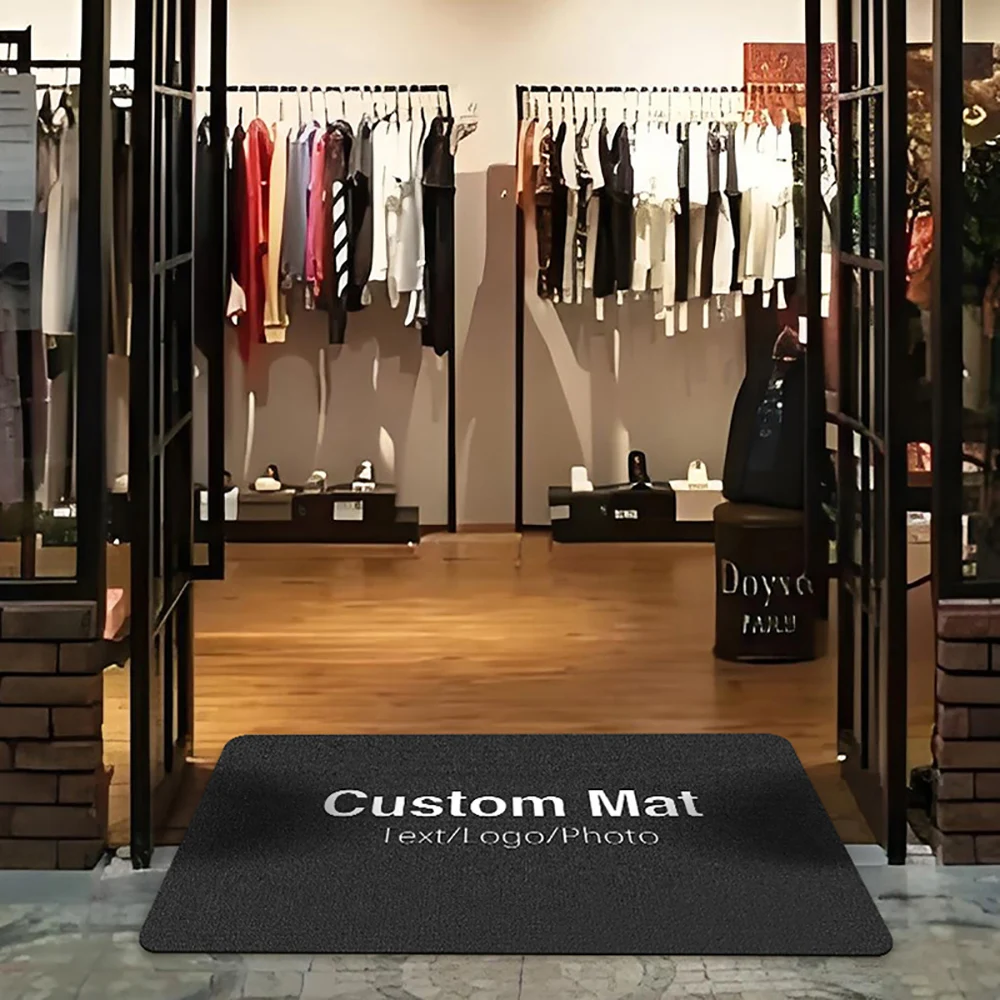 Custom Doormat Non-slip Welcome Mat for Office Building Entrance Shop Restaurant Hotel Bar Absorbent Pad for Bathroom Floor Mat