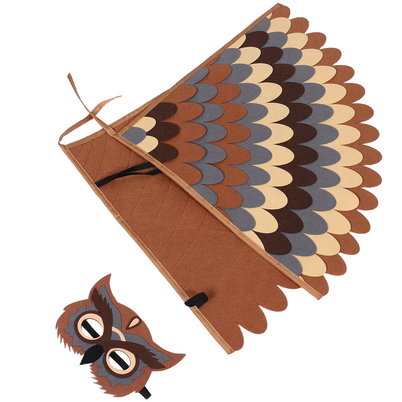 Zestaw kostiumów zwierząt dla dzieci, strój ptaka z skrzydłami, maska, na imprezę, występ sceniczny, Halloween, cosplay