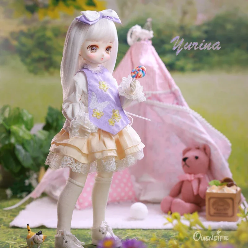 

Yurina BJD Anime Doll 1/4 Resin Art Toys Taro Puree Girl Cute Magic Academy Lolita Style Sisters Surprise Gift for Girls