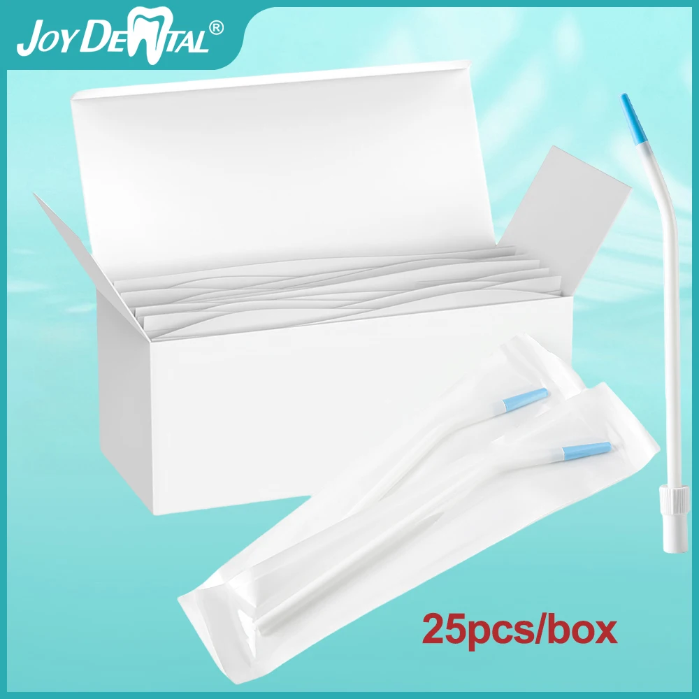 

JOY DENTAL 25 pcs/box Dental Suction Tips Single individual packaging Saliva Ejector Long Slim Surgical Suction Tubes AZDENT