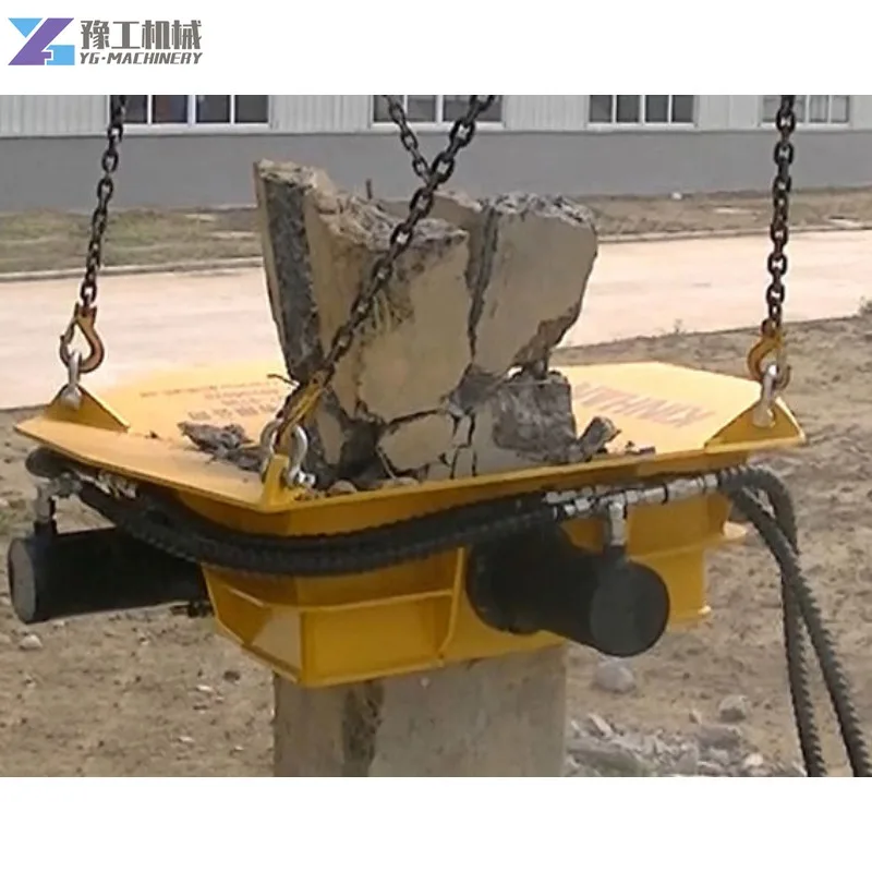 Customized Pile Breaker Widely Application Pile Breaking Machine Hydraulic Aggregate Crusher Plant Rock Pile Breaker Machine