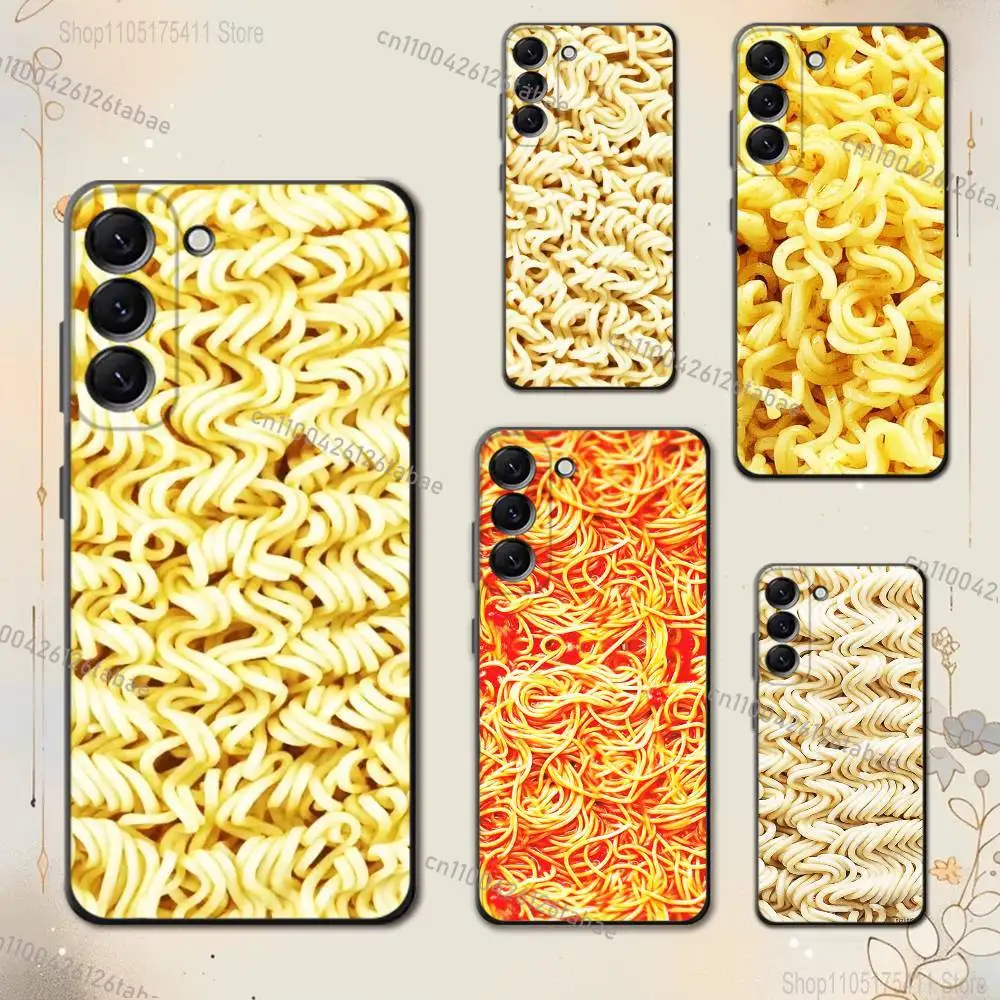 Creative and fun Instant Noodles Phone Case For Samsung Galaxy A20,21s,22,31,32,52,53,72,73,80,91 Soft Liquid Silicone Cover