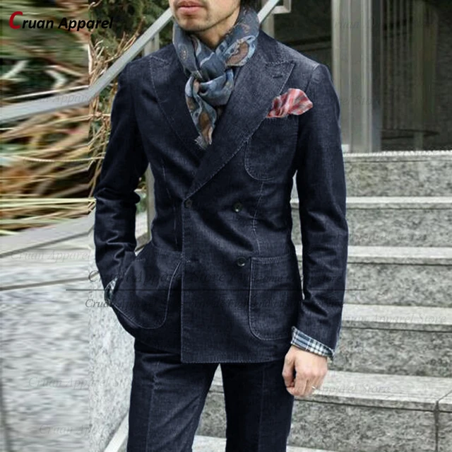 Jeans and suit jacket for wedding shops