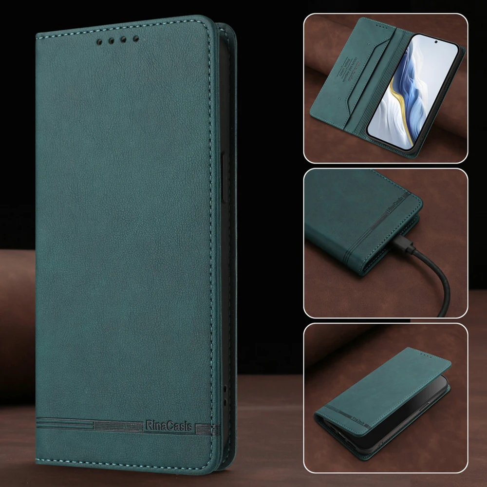 For Samsung A07 A17 A37 A57 5G RFID Leather Wallet Magnetic Case For Samsung Galaxy A17 Case Phone A07 A 17 37 A57 Luxury Cover