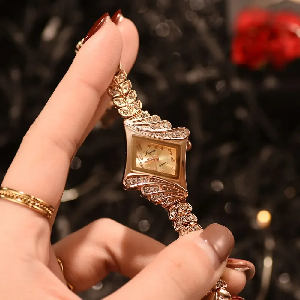 Women Watches Luxury Crystal Bracelet Wristwatch Dress Watches Women Ladies Gold Watch Fashion Female Brand Watch 시계 women