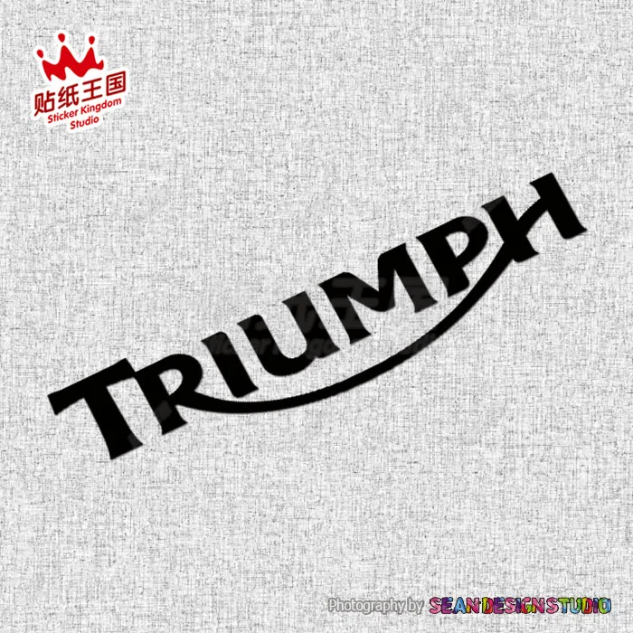 Para Triumph T100 675R Speed Triple 1200RS Scrambler Tiger 800XC Thruxton 1200R casco moto calcomanías pegatinas impermeables 18