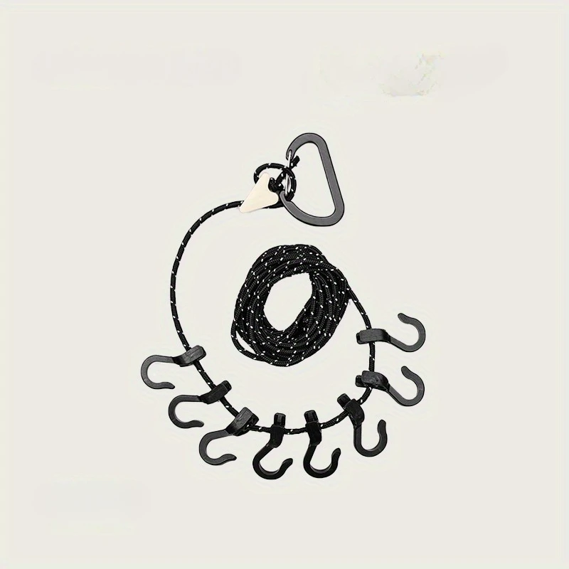 

Camping Storage Strap Multifunction Outdoor Camping Clothesline Travel Clothes Hanging Strap Backpacking Hiking Tent Accessories