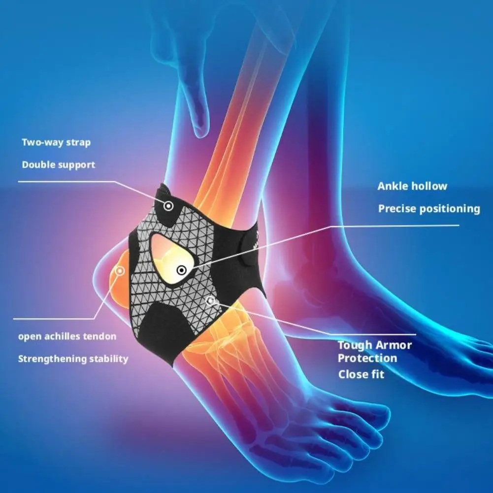 رقيقة جدا دعم الكاحل امتصاص الصدمات راحة التسنين دعامة دعم الكاحل قابلة للتعديل، دعامة رياضية للياقة البدنية للكاحل #2