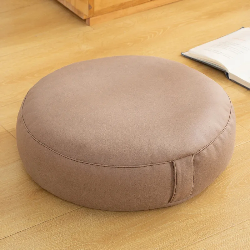 Round Seat Cushion Thick Small Sitting Pier Futon Leather Floor Cushion Lazy Cushion Balcony Bedroom Tatami Sitting Stool Mat