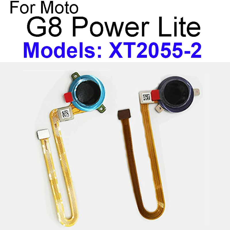 Touch Finger Sensor Return Key Flex Cable For Motorola Moto G8 Play G8 Plus G8 Power Lite Back Fingerprint Sensor Power Button