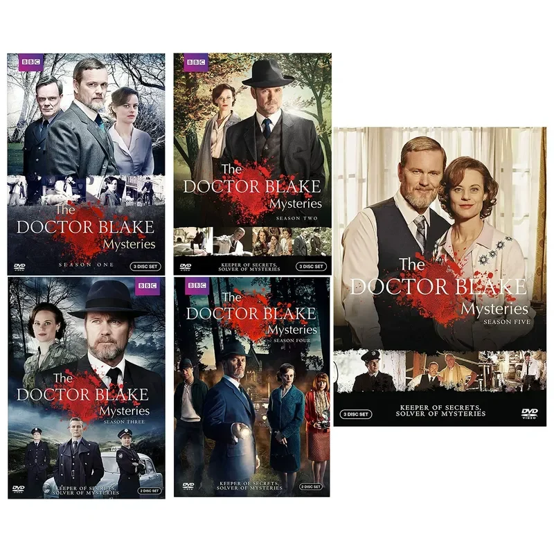 The Doctor Blake Mysteries Season 1-5 Complete Series 13 Disc DVD Set English Version