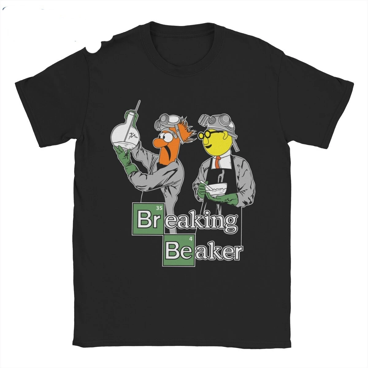 Breaking Beaker the Muppets Show T Shirt Men\'s  Cotton Vintage T-Shirts Round Collar  Tees Short Sleeve Clothes Summer