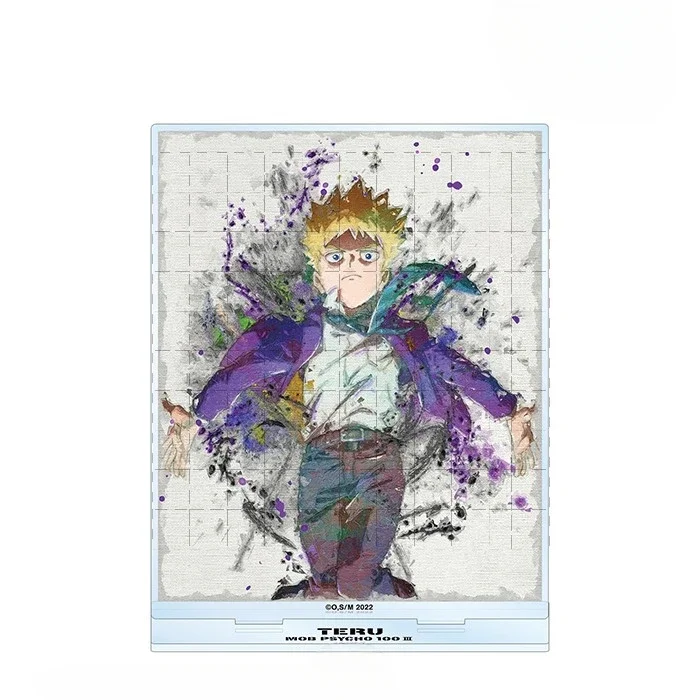 Anime Serizawa Reigen Arataka Kageyama Ritsu Shigeo Acryl Stand Doll Game Ekubo Figure Model Plate Cosplay Toy for Gift