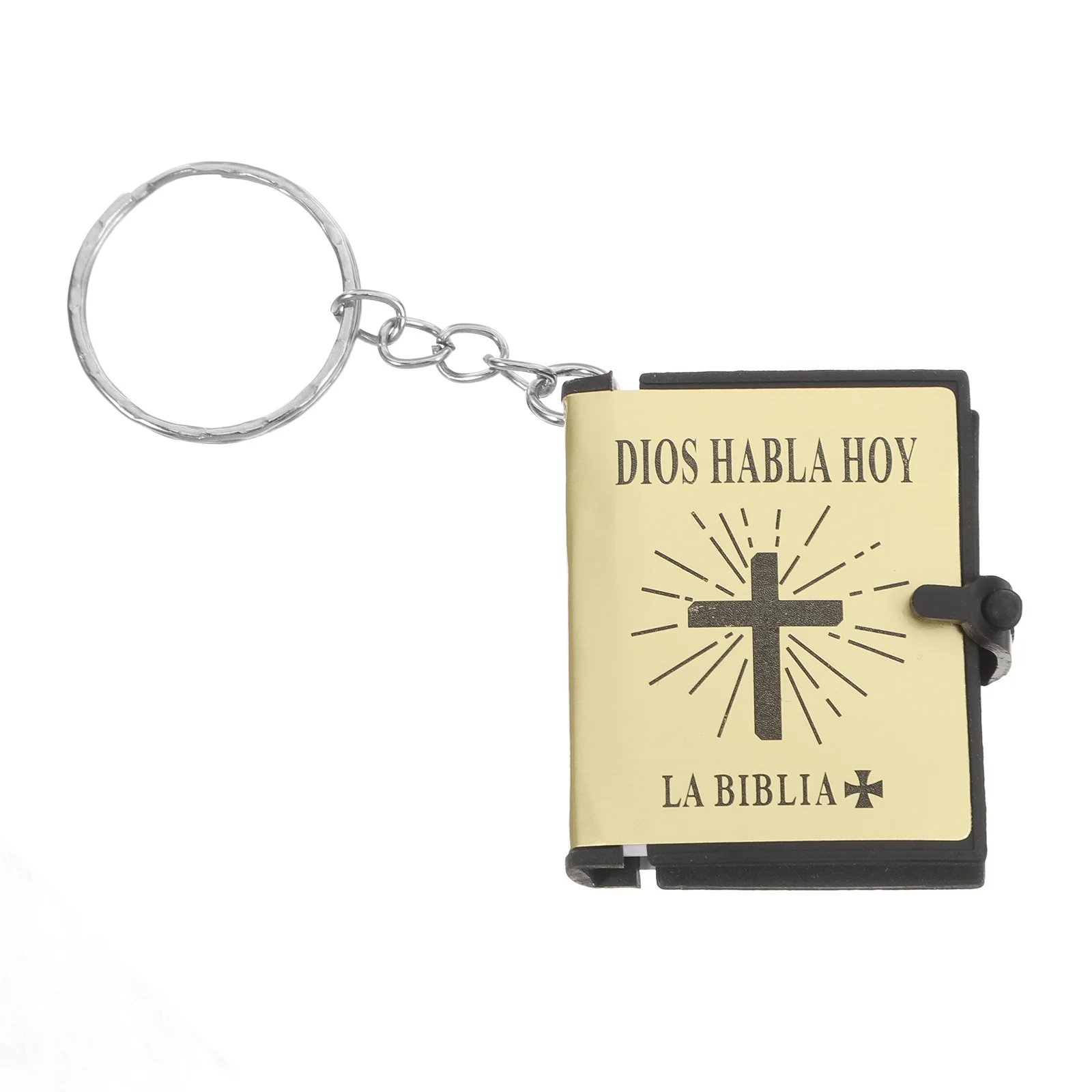 12Pcs Mini Bible Keychain Miniature Real Bible Keyrings Religious Party Favors Christmas Church Souvenir Bag Purse Charm