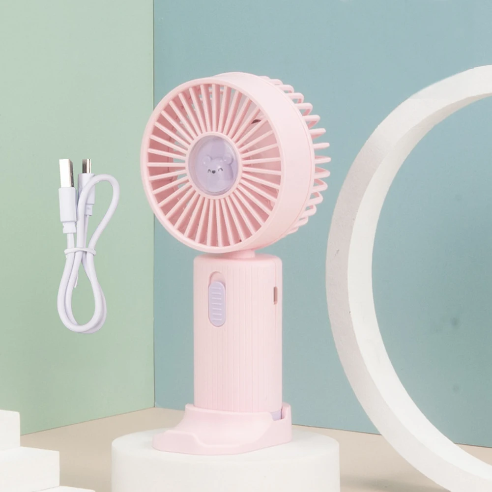 Brand New For Office Home Small Fan Cooling Handheld Portable Summer USB Cable 8-10 Hours ABS Colorful Brand New