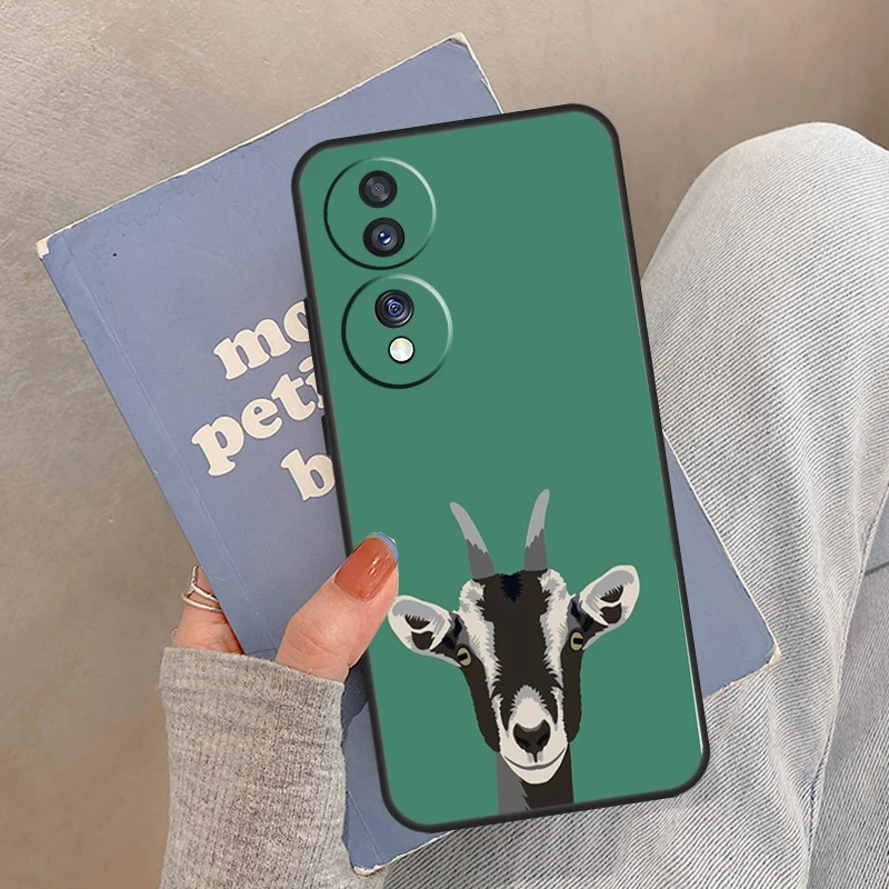 حافظة لطيفة للأطفال من Pygmy Goat لهاتف Honor Magic 5 6 7 8 Pro لهاتف Honor 200 400 Lite 50 70 90 X8a X8b X9a X9b X9c