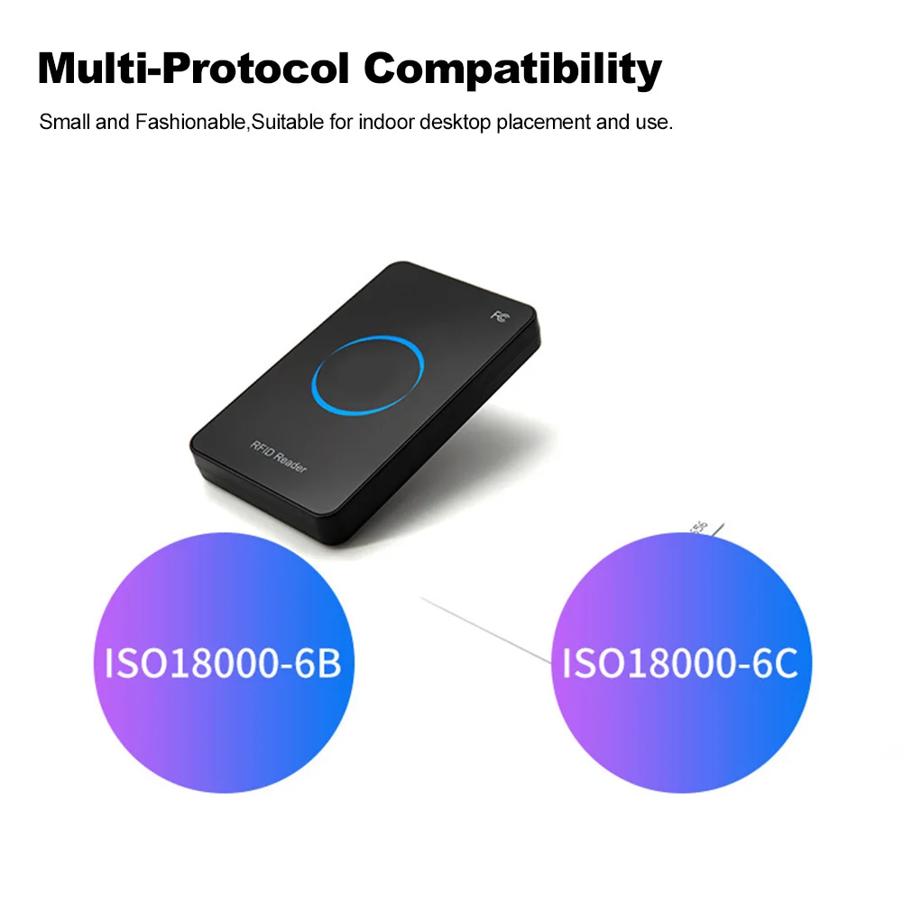 Premium Smart Card Reader 915Mhz RF UHF‑RFID Smart Card Contactless Reader‑Writer Smart USB Interface Identification Card Reader