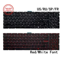 US/RU/SP/FR Laptop Keyboard For MSI GP62/M GP63 GP65 GP72 GP73 GP75 GL60 GL62 GL63/M GL65 GL72/M GL73 GL75 GF75 GV62 CR72 CX72