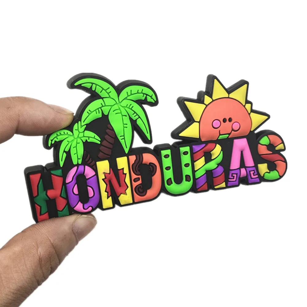 North America Honduras Mexico Cancun Roatan Rubber Fridge Magnets Tourism Souvenir Refrigerator Magnetic