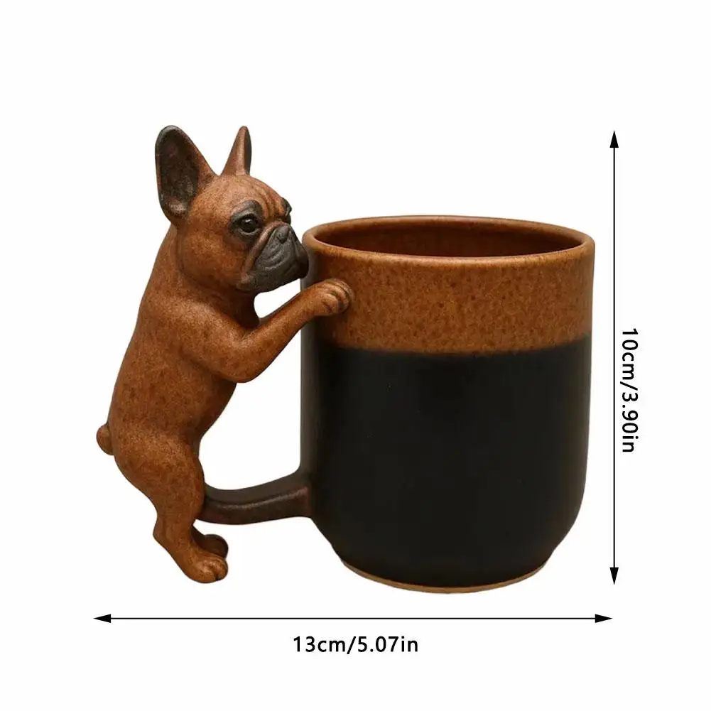 Handmade Dachshund Mug Creative 3d Animal Resin Coffee Cup With Dog Shape Handle 11oz Funny Novelty Memorial Art Mugs Gifts - view 6