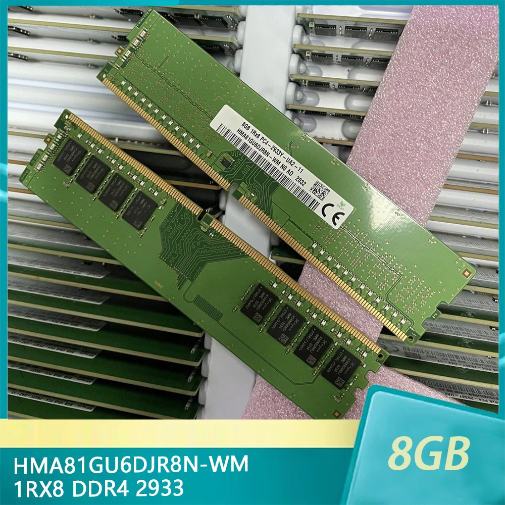 

1Pcs HMA81GU6DJR8N-WM 8GB 8G 1RX8 PC4-2933Y DDR4 2933 Desktop Memory