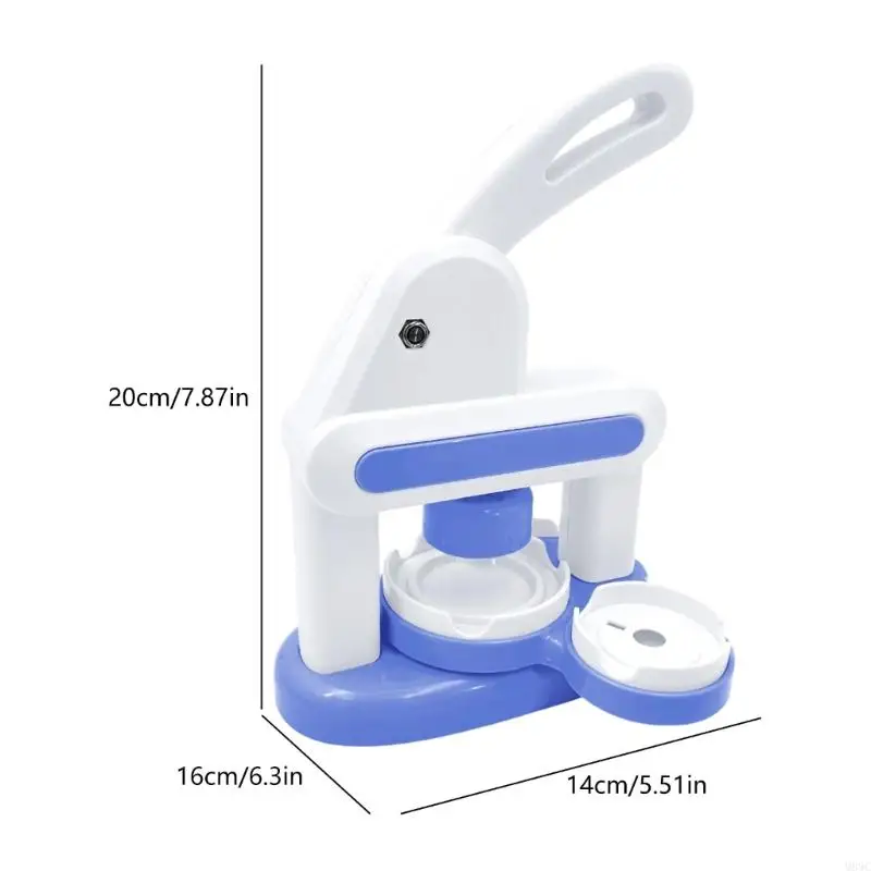 M89C Manual Press Badge Machine For Children Creative Art Craft Kits With Templates for Kids Fine Motor Skill and Creation