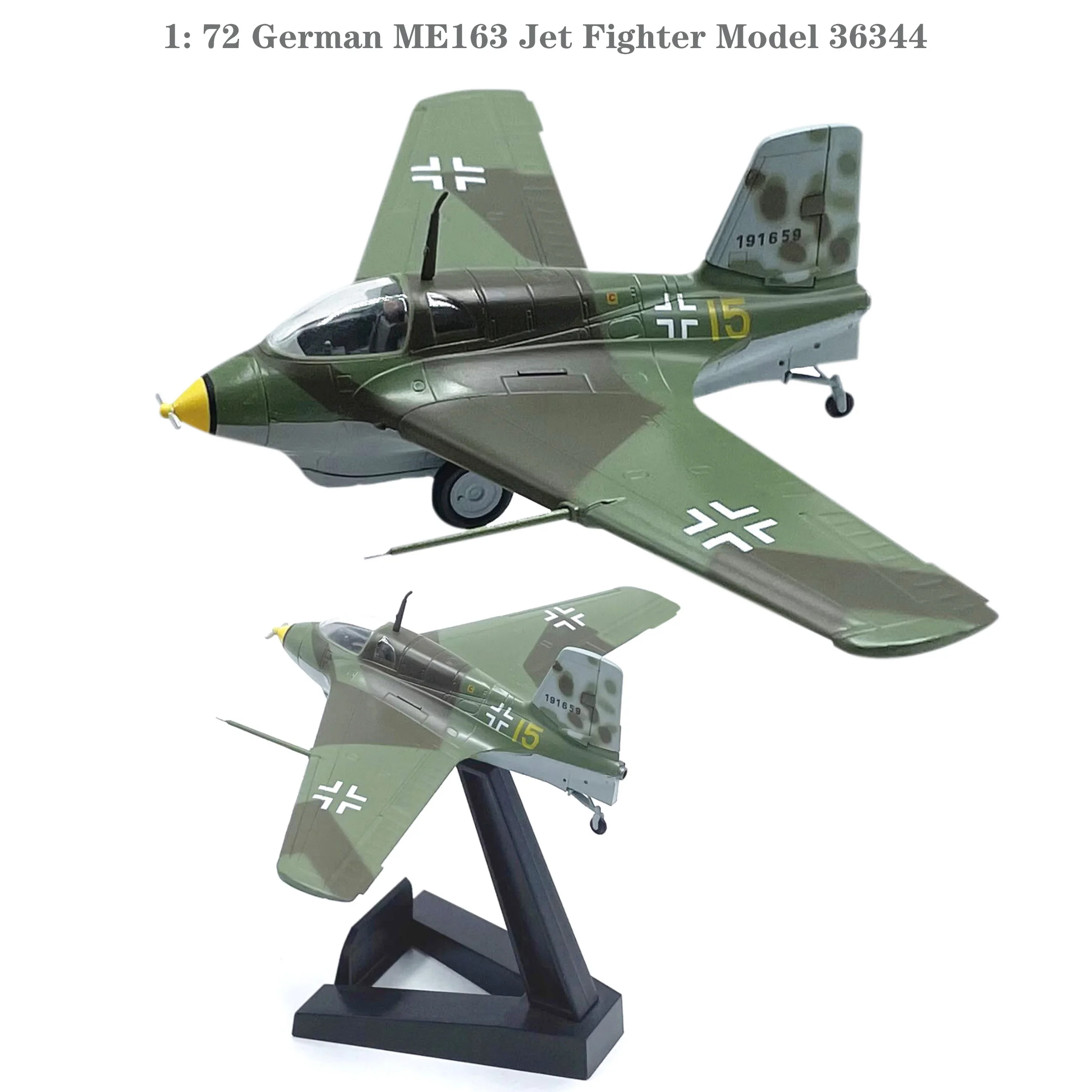 1: 72 German ME163 Jet Fighter Model 36344  Finished product collection model