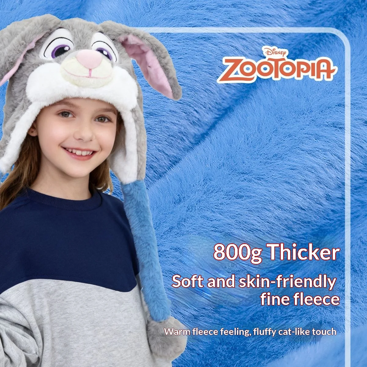 Winter nieuwe Nick & Judy pluche muts uit 2025 - Disney Zootopia 2 fleece gevoerde warme mutsen, officiële karakter wintermuts