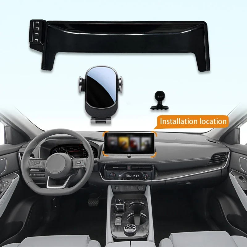 Screen Base Car Phone Holder Mount For Nissan For X-Trail Xtrail 2021 2022 2023 Central Control Holder Stand GPS Accessories