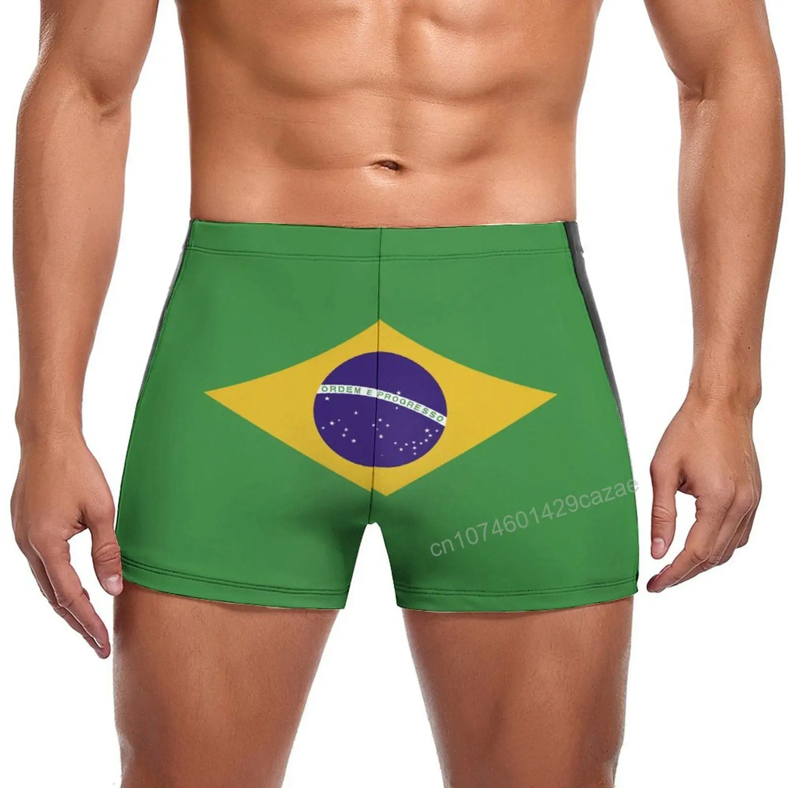 Swimming Trunks Brazil Flag Quick Dry Shorts For Men Swim Beach Short Summer Gift