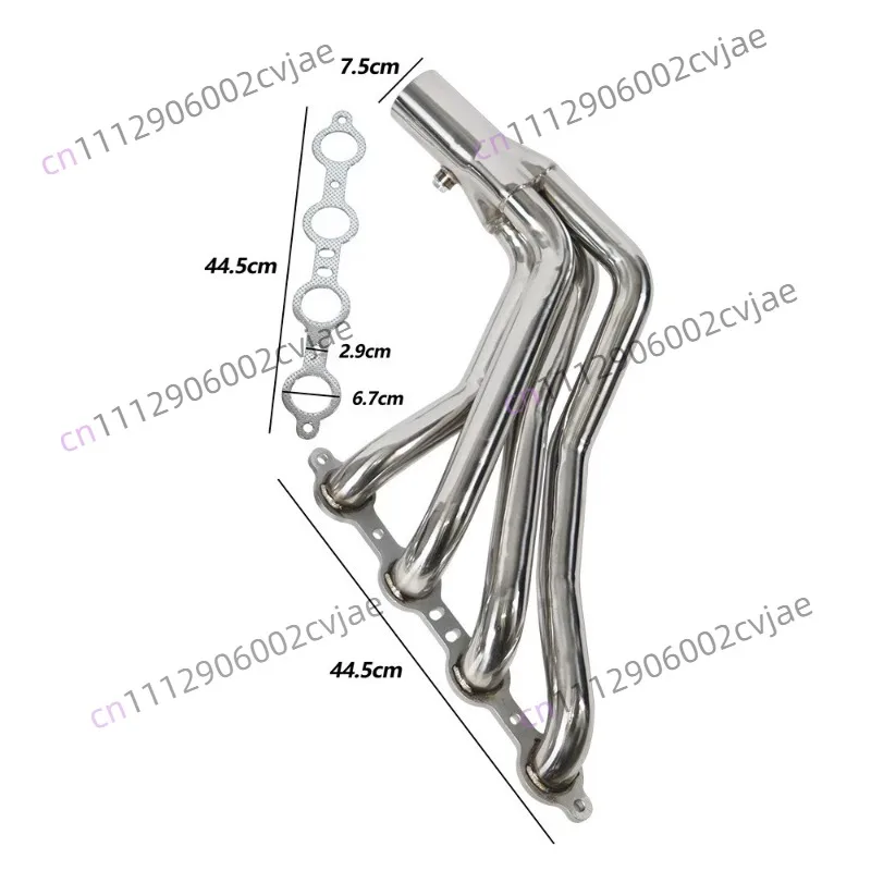 Car modification is suitable for GM LS1 LS2 LS3 LS6 series stainless steel banana, head coke exhaust pipe