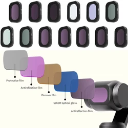 ND 8 16 32 64 256 Set Lens Filters For DJI OSMO POCKET 3 UV CPL Neutral Density Filters Optical Glass Gimbal Camera Accessories