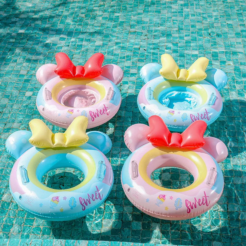 ROOXIN Water Play Tube Inflatable Swimming Seat Baby Swimming Ring Float Pool Summer Beach Party Siwm Circle for Kids