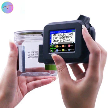 

Portable Mini Printing Machine Thermal Handheld Inkjet Printer Eco-Solvent Ink for Small Character Labels DIY Business Use