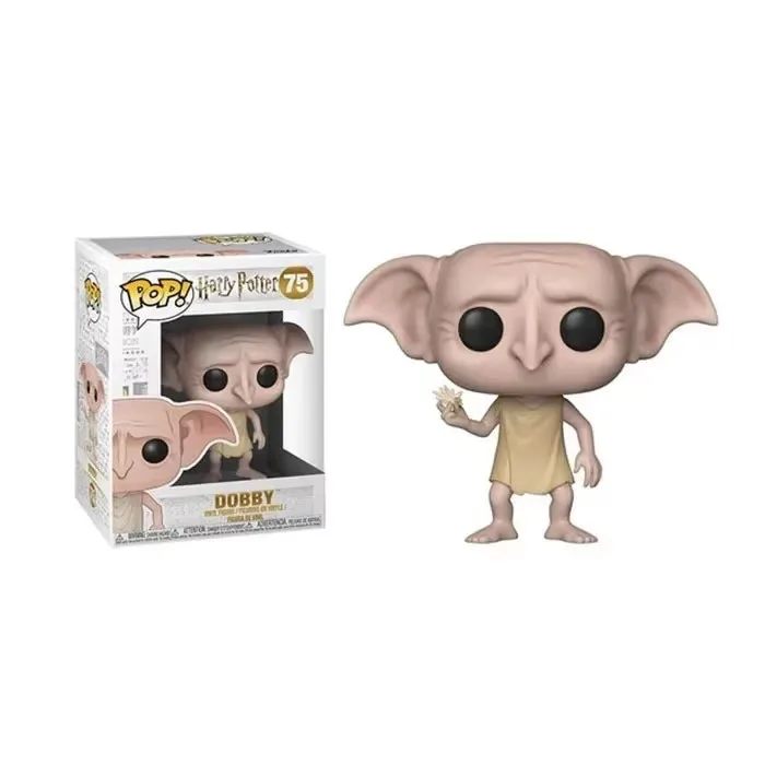 FUNKO POP Película CALIENTE Mundo Mágico DOBBY 75 #   Modelo de juguetes para niños, figura de vinilo, colección de regalos de cumpleaños